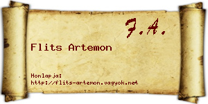 Flits Artemon névjegykártya